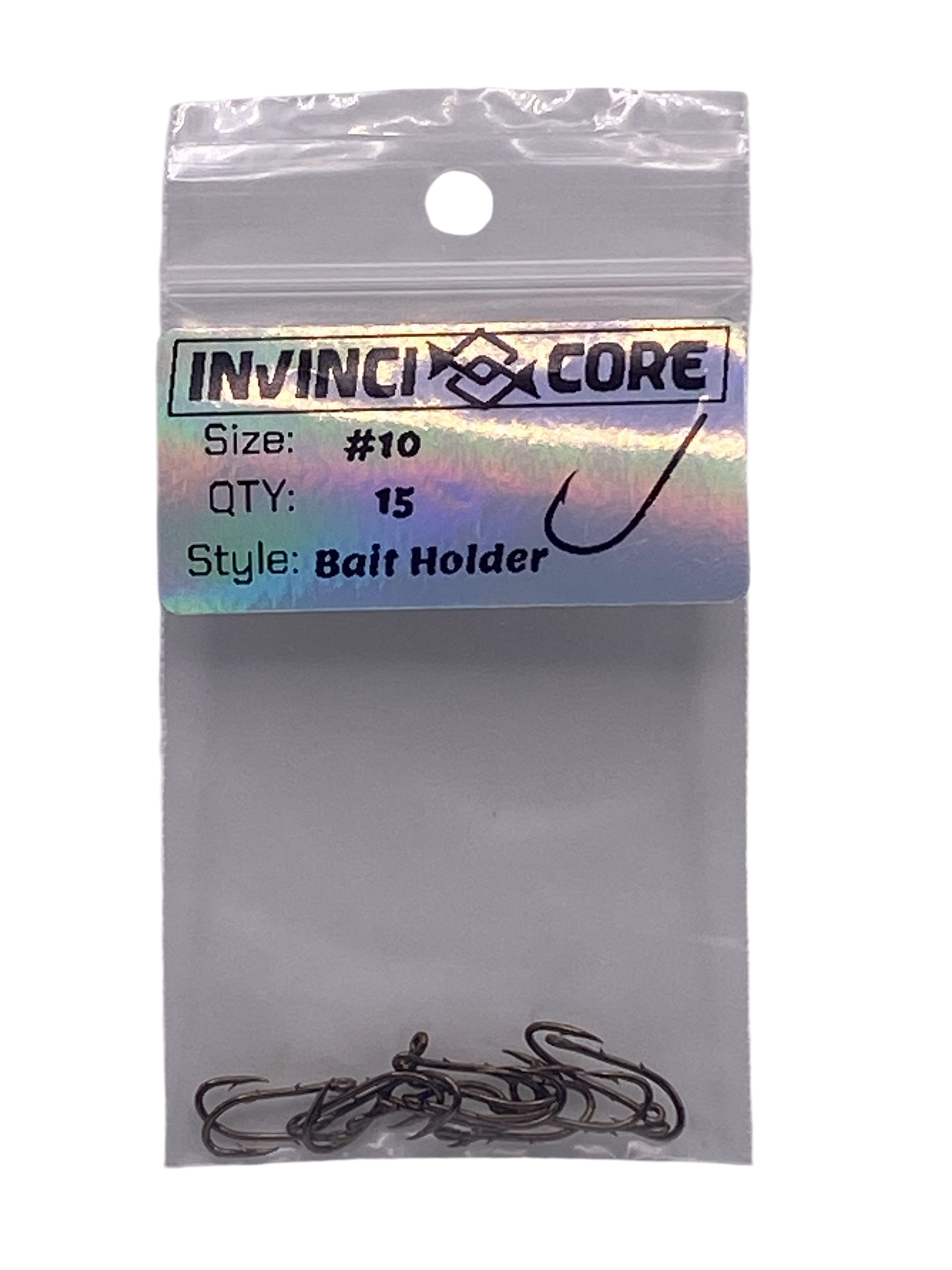 Bait Holder Hooks - Size #10 - Invinci Core